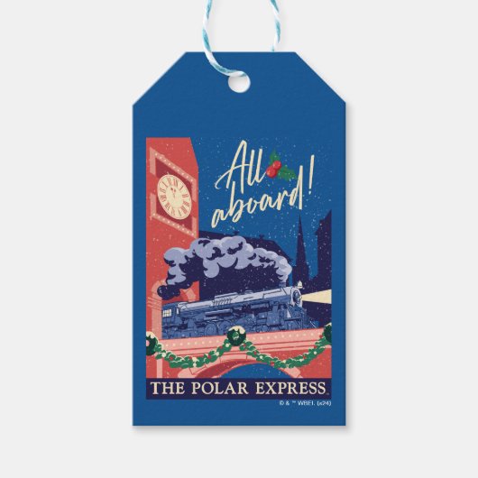 De Polar Express - Alles aan boord! Cadeaulabel (Voorkant)