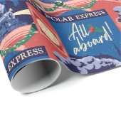 De Polar Express - Alles aan boord! Cadeaupapier (Rol Hoek)