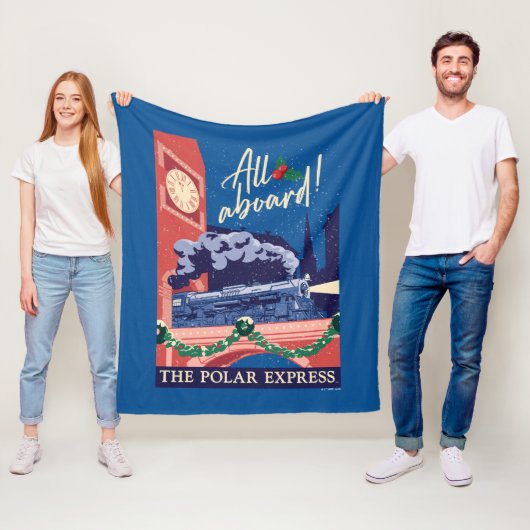 De Polar Express - Alles aan boord! Fleece Deken (In situ)