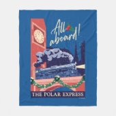 De Polar Express - Alles aan boord! Fleece Deken (Voorkant)