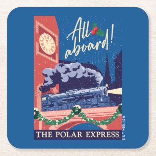 De Polar Express - Alles aan boord! Kartonnen Onderzetters