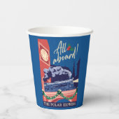 De Polar Express - Alles aan boord! Papieren Bekers (Achterkant)