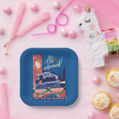 De Polar Express - Alles aan boord! Papieren Bordje (Feest)