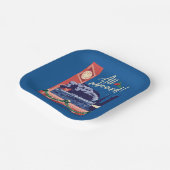 De Polar Express - Alles aan boord! Papieren Bordje (Gebogen)