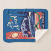 De Polar Express - Alles aan boord! Sherpa Deken (Voorkant (horizontaal))