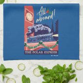 De Polar Express - Alles aan boord! Theedoek (Gevouwen)