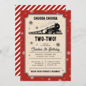 De Polar Express | Chugga Chugga Twee-Twee Verjaar Kaart (Voorkant / Achterkant)