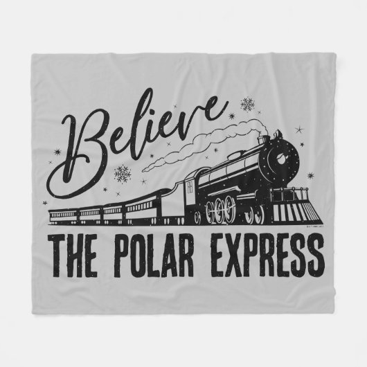 De Polar Express - Geloof |  grafisch Fleece Deken (Voorkant (Horizontaal))