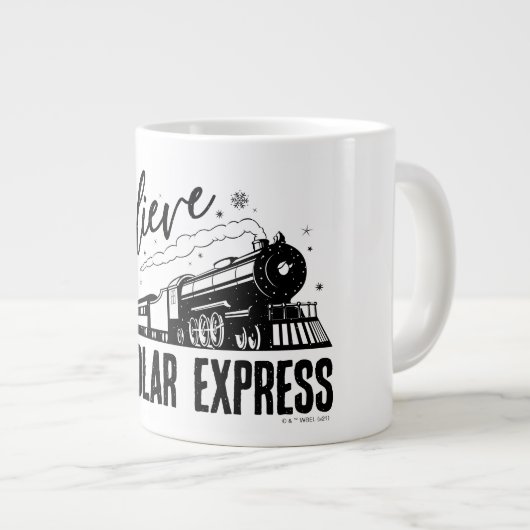 De Polar Express - Geloof |  grafisch Grote Koffiekop (Voorkant rechts)