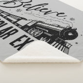De Polar Express - Geloof |  grafisch Sherpa Deken (3/4)