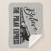 De Polar Express - Geloof |  grafisch Sherpa Deken (Voorkant)