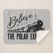 De Polar Express - Geloof |  grafisch Sherpa Deken (Voorkant (horizontaal))