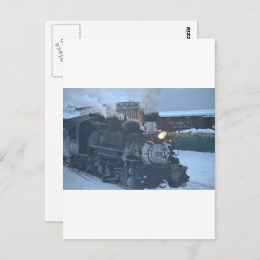 De Polar Express-motor Briefkaart (Voorkant / Achterkant)