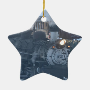 De Polar Express-motor Keramisch Ornament