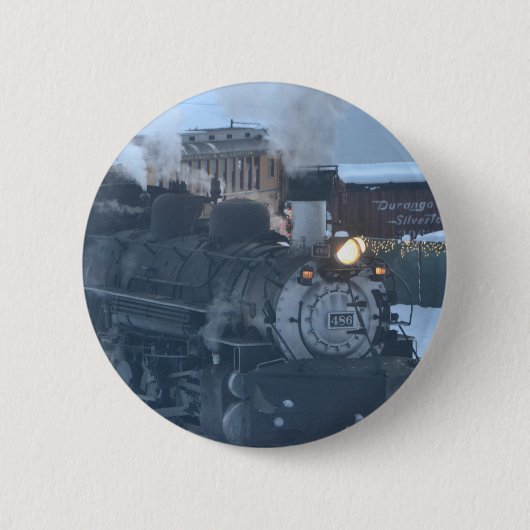 De Polar Express-motor Ronde Button 5,7 Cm (Voorkant)