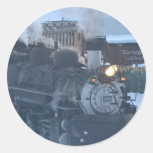 De Polar Express-motor Ronde Sticker