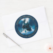 De Polar Express Pajama Slumber Party - Hartelijk Ronde Sticker (Envelop)