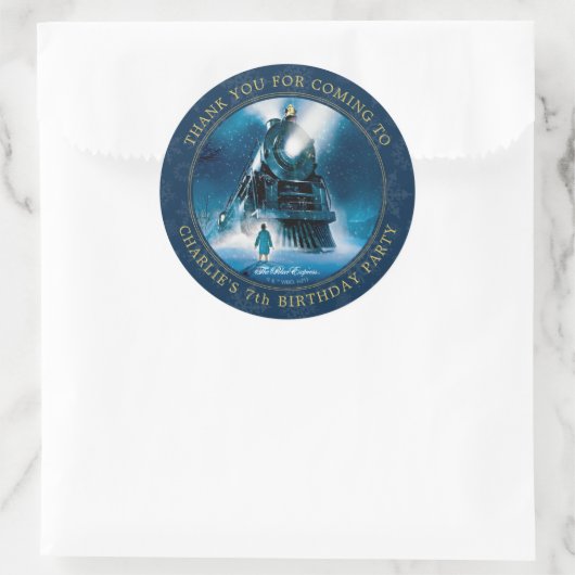 De Polar Express Pajama Slumber Party - Hartelijk Ronde Sticker (Tas)