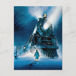 De Polar Express pyjama Briefkaart