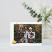 De Polar Express Sleigh Bell | Foto Feestdagenkaart (Staand voorkant)