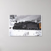 De Polar Express stoommachine Canvas Afdruk (Voorkant)
