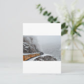 De polardrukregel zet de bocht om briefkaart (Staand voorkant)