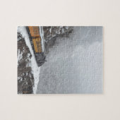 De polardrukregel zet de bocht om legpuzzel (Horizontaal)