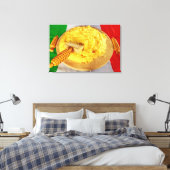 De Polenta Een Typisch Recept op Canvasprint Canvas Afdruk (Insitu (Slaapkamer))