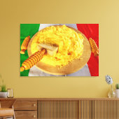 De Polenta Een Typisch Recept op Canvasprint Canvas Afdruk (Insitu (Woonkamer))