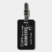 De politie doet het! Funny Cops giften Bagagelabel (Voorkant verticaal)