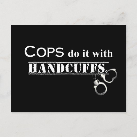 De politie doet het! Funny Cops giften Briefkaart (Voorkant)