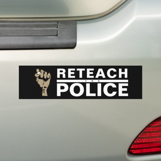 DE POLITIE HERSTELLEN BUMPERSTICKER (Op auto)