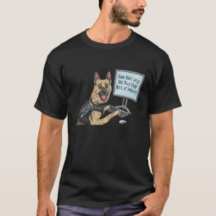 De politie K9 Eenheid zag Slecht Guy Bit Slecht Gu T-shirt