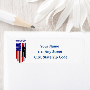 De politie ondersteunen etiket