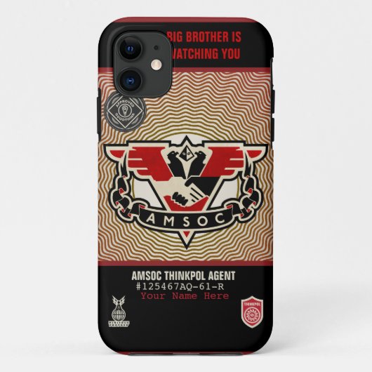 De politie van 1984 AMSOC Hoesje-Mate Hoesje (Achterkant)