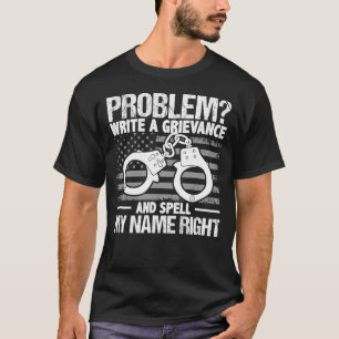 De politie van de Correctie van het probleem Thin  T-shirt