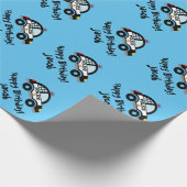 De politie van de politie van Cute kind op Birthda Cadeaupapier (Hoek)