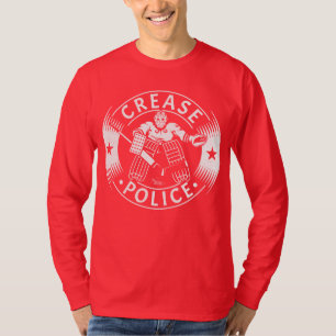 De politie van de verhoging Hockey Goalie Netminde T-shirt