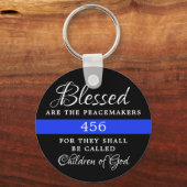 De politie van de vredeshandhavers is een persoonl sleutelhanger (Voorkant)