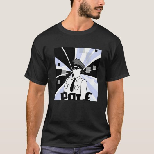 De politie van Pole Meme T-shirt (Voorkant)
