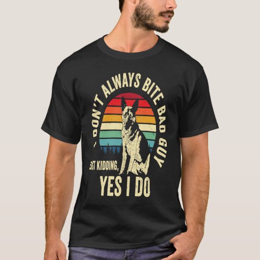 De politie van Shepherd K9 wetshandhaving T-shirt (Voorkant)