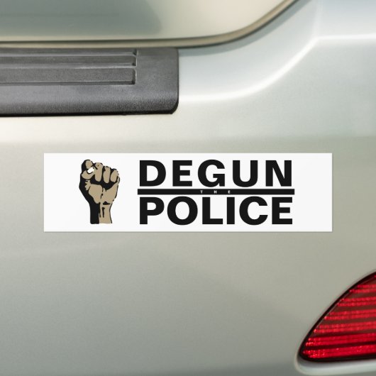 DE POLITIE VERDEDIGEN BUMPERSTICKER (Op auto)