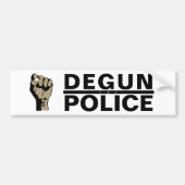 DE POLITIE VERDEDIGEN BUMPERSTICKER (Voorkant)