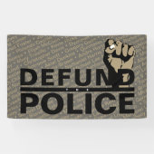 DE POLITIE VERDEDIGEN SPANDOEK (Horizontaal)