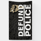 DE POLITIE VERDEDIGEN SPANDOEK (Verticaal)