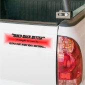 De politieke propaganda terugwinnen van beter rood bumpersticker (Op Truck)
