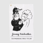 De politieman heeft een Cuckoo Clock Helmet Golfhanddoek (Voorkant)