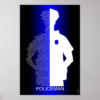 De politieman poster