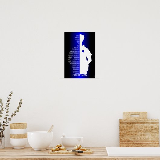 De politieman poster (Keuken)