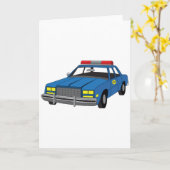 de politiewagen van het de academieafstudeerder kaart (Gele Bloem)